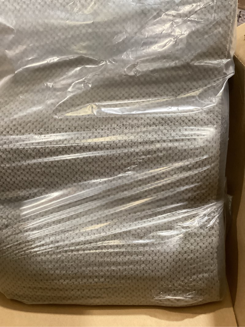 Condition photo showing As Is for Romrol Dog Stairs Ramp for Beds Couches, Extra Wide Pet Steps with Durable Non-Slip Waterproof Fabric Cover, Dog Slope Stairs for Small Dogs and Cats or Pets Friendly, 3-Tiers, 13 Inch,Grey 3 Step-13.5"H Fleece-Grey