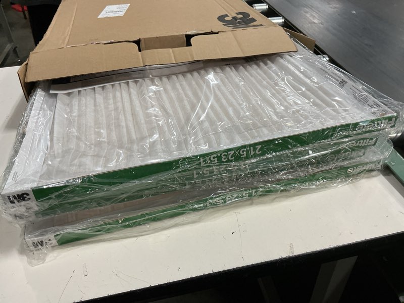Condition photo showing Good Condition for filtrete 21.5x23.5x1 ac furnace air filter, merv 8, mpr 700, tough on pollen, easy on airflow, 3-month pleated 1-inch electrostatic air cleaning filter, 4-pack (actual size 21.19 x 23.19 x 0.81 in)