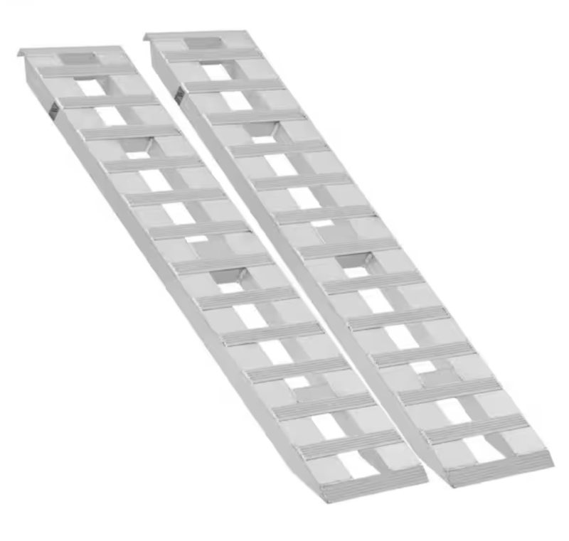 72x15 aluminum trailer ramps, 6000lbs capacity heavy-duty loading ramps for bike, motorcycle, tracto