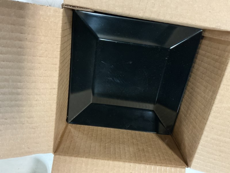Condition photo showing Good Condition for get ml-103-bk 8" black siciliano square plate -  1 pcs
