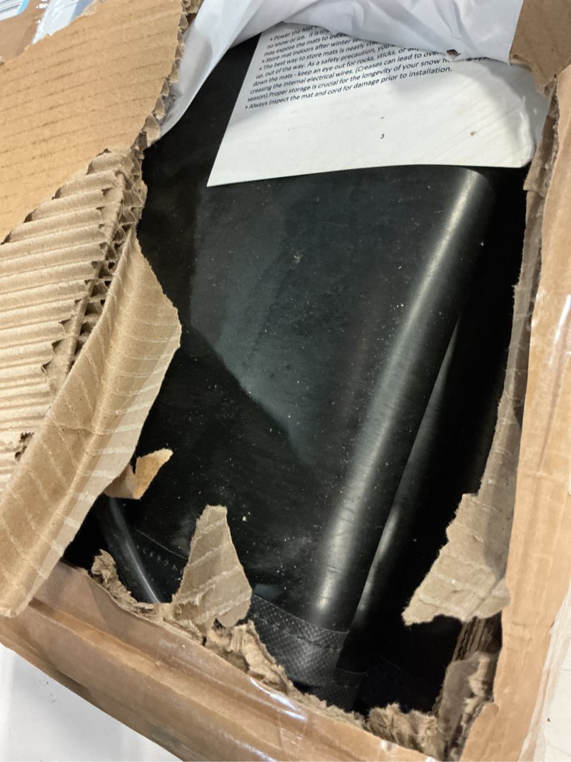 Condition photo showing As Is for ?2-Pack? 20"x60" Heated Walkway Mats for Snow Removal - Advanced Winter Winter Outdoor Heating Snow Carpet Mat Reliable Snow and Ice Melting System No Slip Safety Outdoor Heated Mats