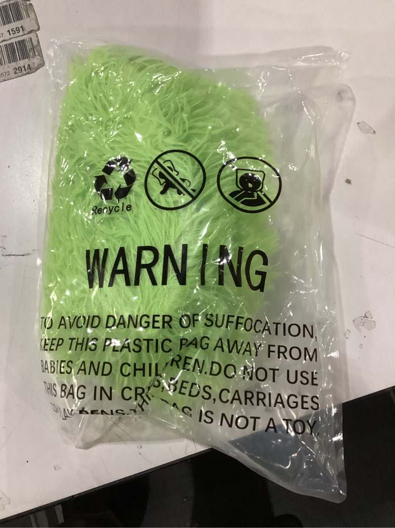 Condition photo showing As Is for Fuzzy greenhat