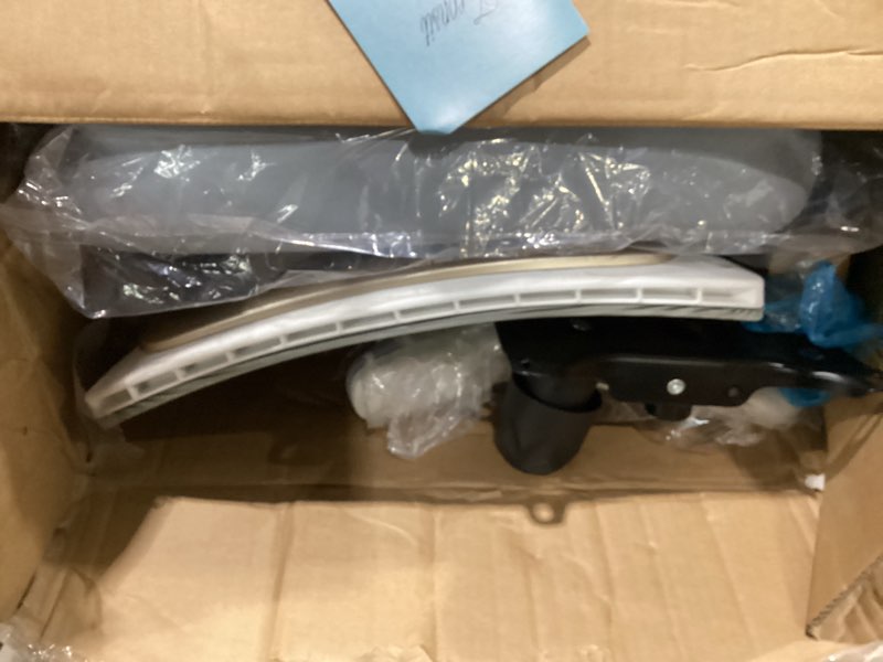 Condition photo showing As Is for Home Office Desk Chairs, Ergonomic Office Chair with Lumbar Support & 3D Headrest, Computer Desk Chair with Flip-up Armrests, Perfect for Office or Study, Gray/Gold Gray/Gold English