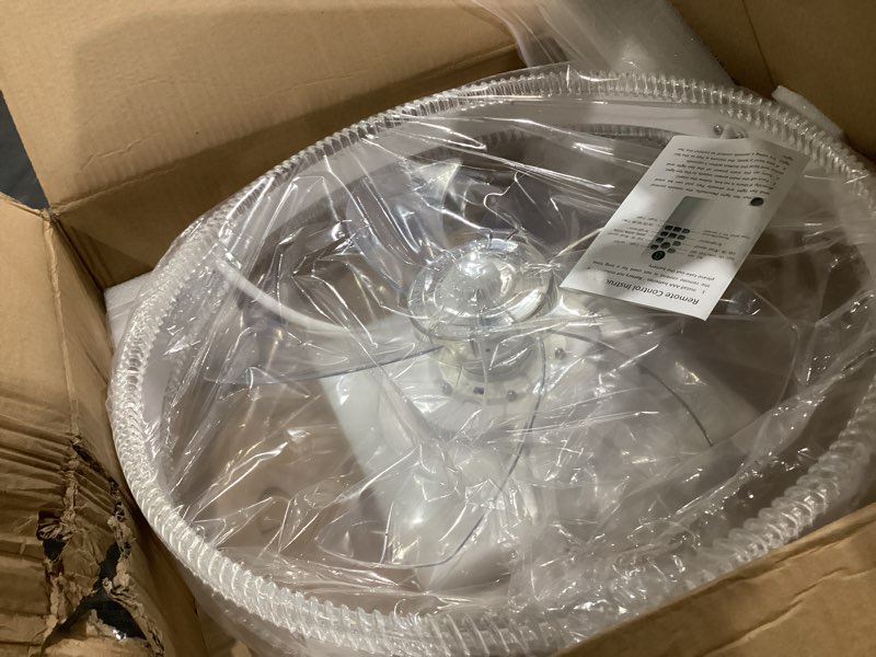 Ceiling Fan Light with Remote & App Control 20" Low Profile Fan lights ceiling fixtures 3 Color Temp