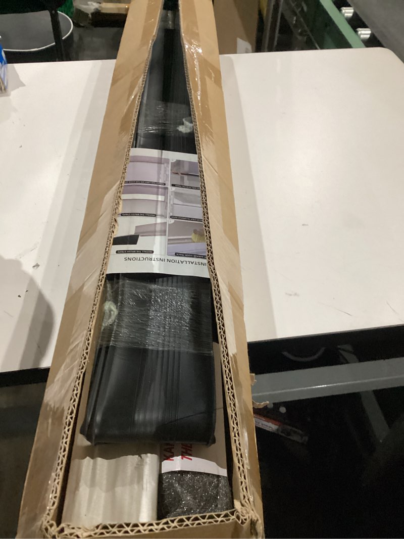 Condition photo showing Good Condition for Garage Door Seals, Heavy-Duty Garage Door Seals Bottom Rubber with Rodent Proof Steel Wool, Aluminum Track Retainer Base with Brush Seal Kit, Universal Garage Weather Stripping Kit (16.5ft) 16.5 Feet Steel Wool