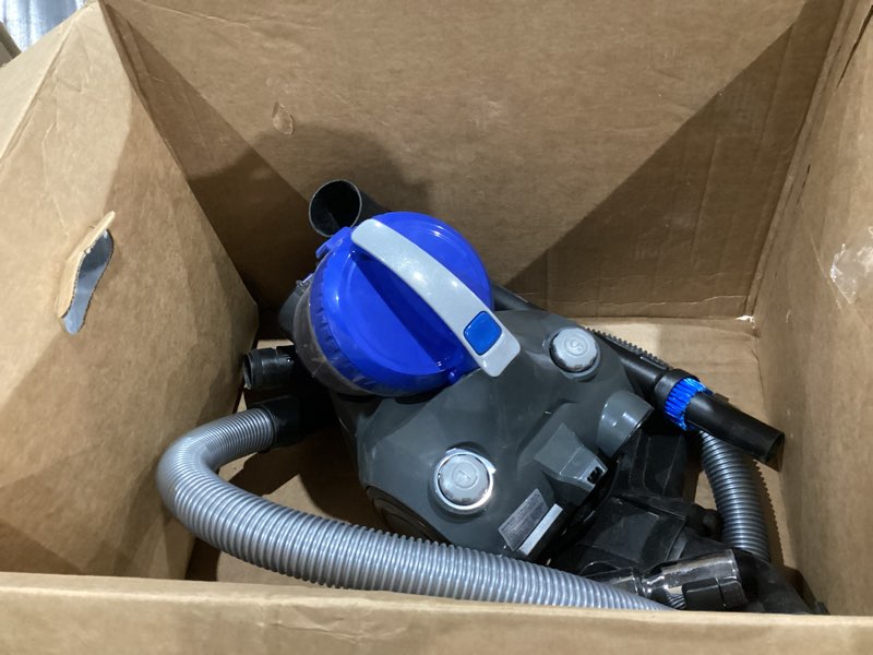 Condition photo showing As Is for Eureka WhirlWind Bagless Canister 2.5L Vacuum Cleaner, Lightweight Vac for Carpets and Hard Floors, NEN110A, Blue