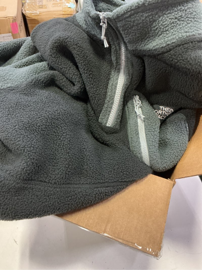 Condition photo showing As Is for (Size:XL)THE NORTH FACE Men's Yumiori Quarter Zip Jacket | Lightweight Fleece Coat With Embroidered Logo, Secure Zip Chest Pocket X-Large Tnf Black/Asphalt Grey/Monument Grey