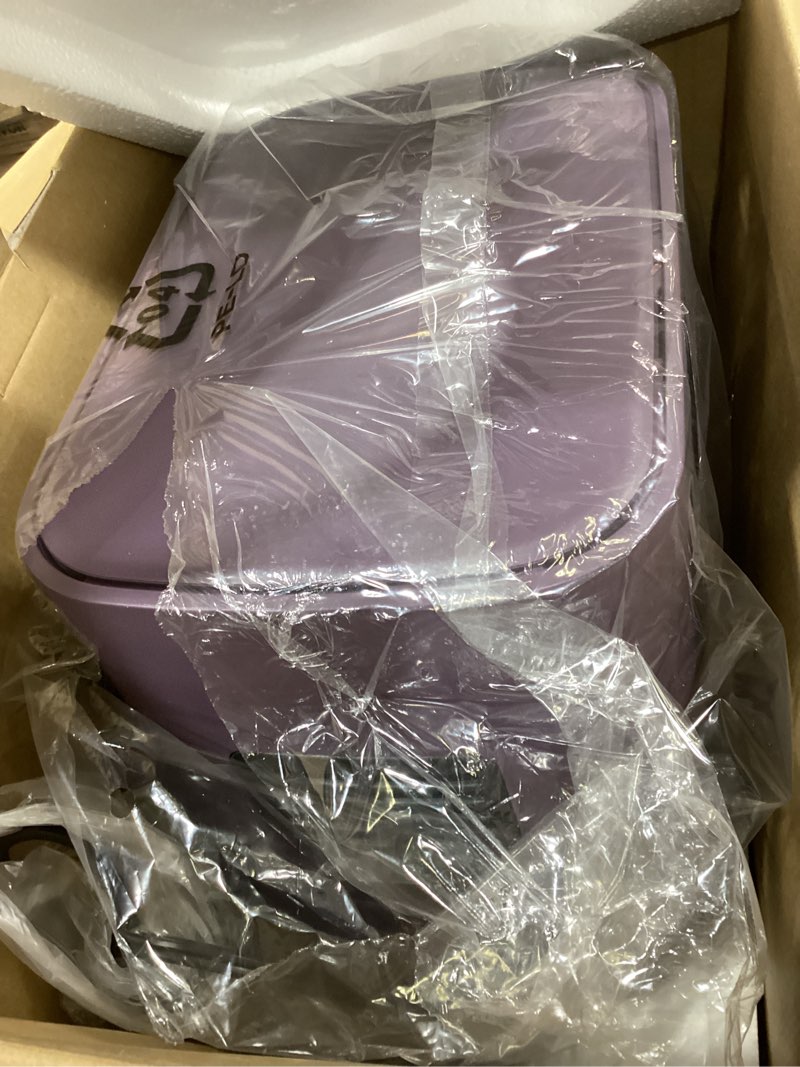 Condition photo showing New/Like New for bella 4Qt Slim Air Fryer, Fits-anywhere™ Kitchenware, EverGood™ Ceramic Nonstick Coating, Adjustable Temperature, 6 Preset Cooking Options, 60 Min Auto Shutoff w Audible Tone, 3.3lb Capacity, Plum 4.0QT Plum