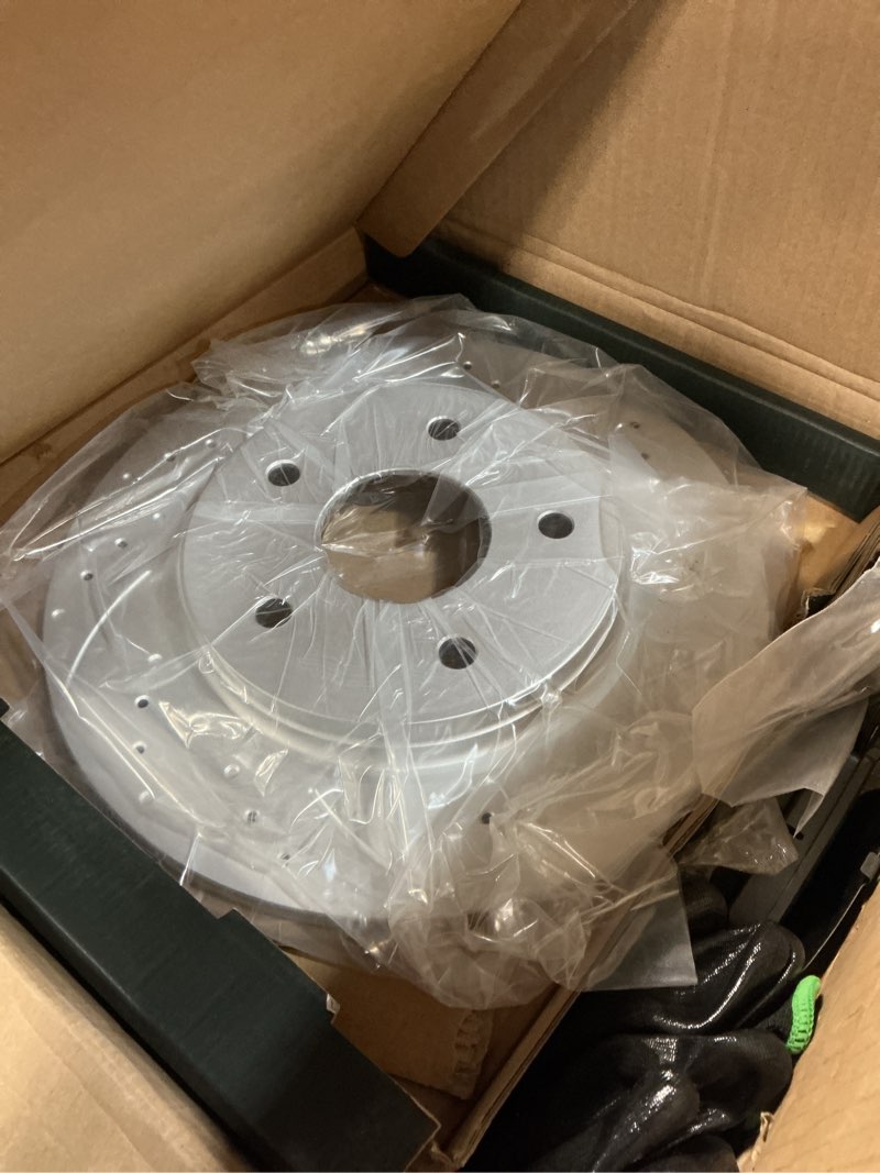 Condition photo showing Good Condition for Anpulsero Front Automotive Replacement Brake Kit, Drilled Slotted Brake Rotors Brake Pads Compatible