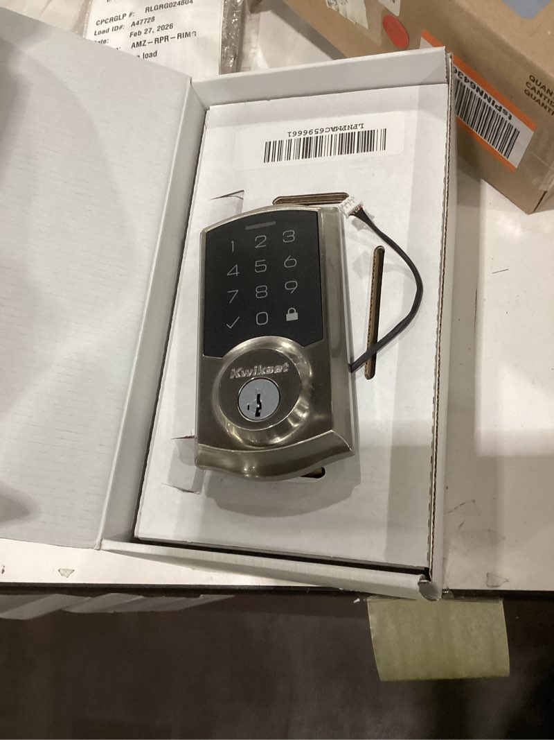 Condition photo showing Good Condition for Kwikset SmartCode 270 Keyless Entry Electronic Touchpad Deadbolt Door Lock with Auto-Lock, Custom User Codes, Advanced Security in Satin Nickel Traditional