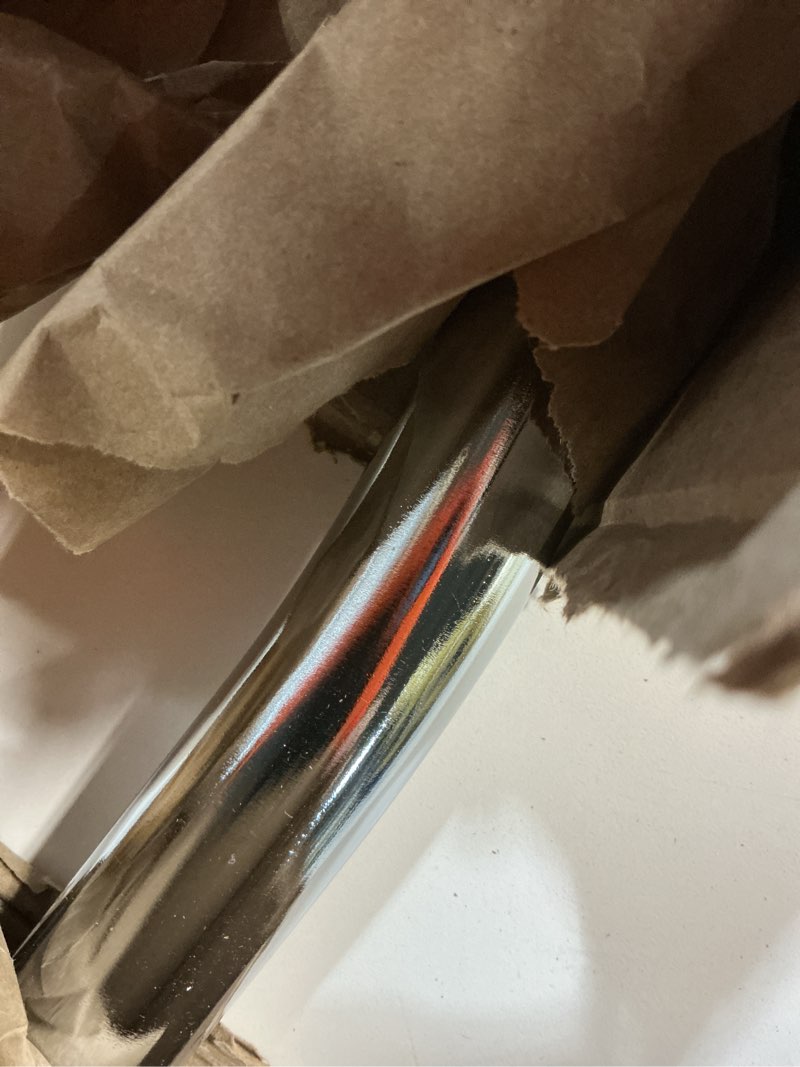 Condition photo showing New/Like New for AmStaff 48" Straight Ez Curl Lat Pull Down Bar with Revolving Double Hook for Dual Pulley Cable Machines, Functional Trainer Multi-Purpose Attachment Ez Curl Bar