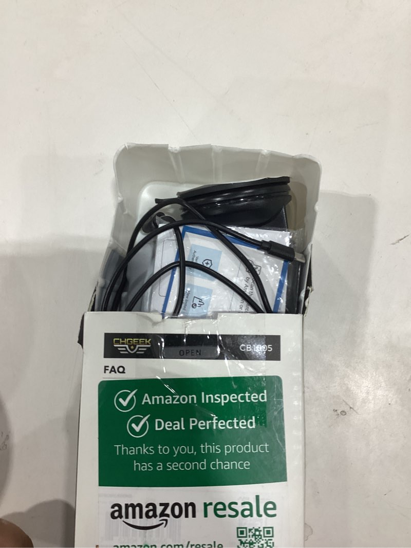 Condition photo showing As Is for CHGeek Wireless Car Charger, 15W Fast Charging Auto Clamping Phone Holders for Your Car Phone Mount for Car fit for iPhone 17 16 15 14 13 12 Pro Max 11 XR XS, Samsung Galaxy S25 Ultra S24 S23, Black