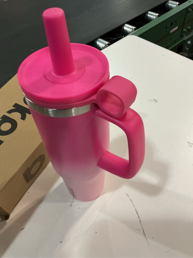 Condition photo showing Good Condition for BJPKPK Insualted Tumblers with Handle aand Straw 40oz Stianless Steel Travel Coffee Mug Thermal Cups with Lid,Cherry Blossom Cherry Blossom 40 Ounces