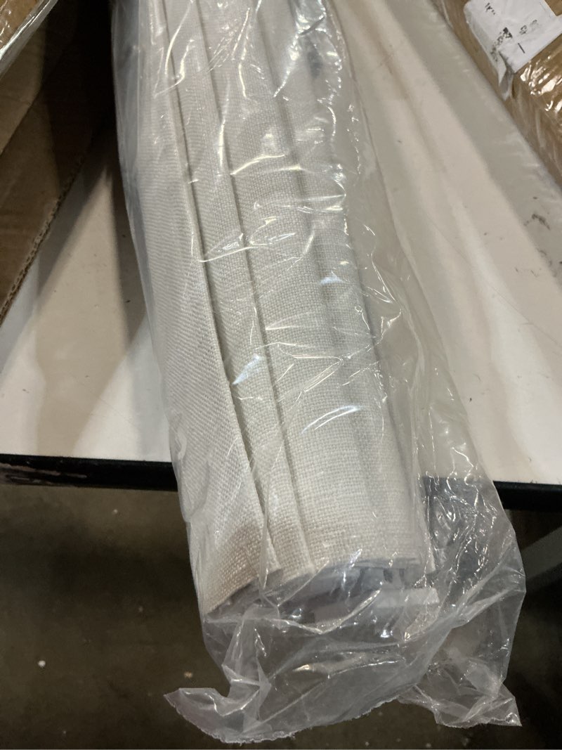 Condition photo showing New/Like New for no drill cordless roman shades for windows no tools roman shades, blackout fabric blinds for indoor windows, uv protection, privacy, thermal insulation roman blinds, easy to install 28"w x 48"h linen