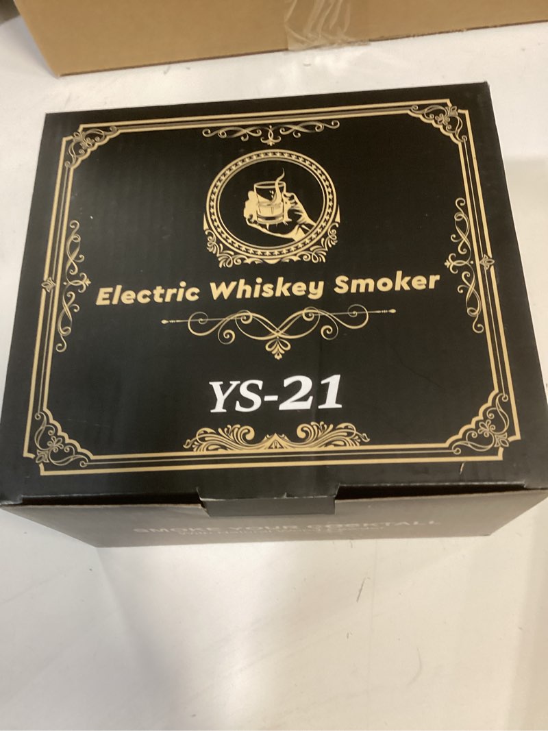 Condition photo showing New/Like New for Electric Whiskey Smoker Kit, Handheld Cocktail Smoker with 6 Flavored Wood Chips, Rechargeable Drink Infuser for Bourbon, Scotch, Old Fashioned, Essential Bar Tools, Birthday Gifts for Men, Husband