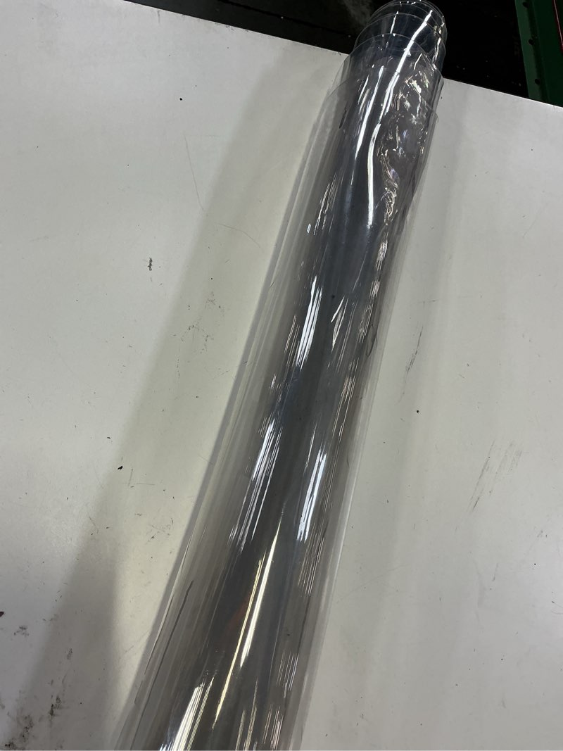 Condition photo showing Good Condition for clear table cover protector 46 x 72 inch, 1.5mm thick plastic desk protector mat, rectangular waterproof pvc placemats, transparent mat for kitchen, dresser, writing desk, dining room table 46" x 72" (rectangular) clear 1.5mm