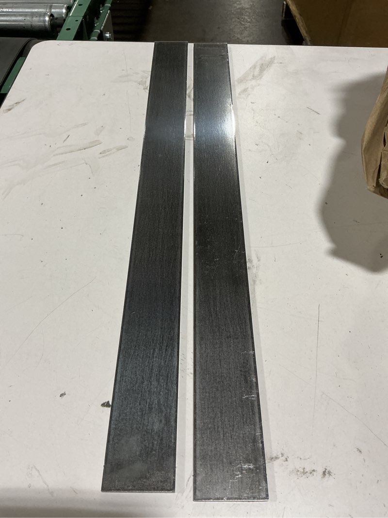 Condition photo showing Good Condition for hicarer 2 pcs 2" x 1/8" x 24" steel flat bar metal stock mild steel plate weldable a36 metal bar for walls floors cars ships repair hot rolled mild industrial manufacturing and transportation 2 24 inch