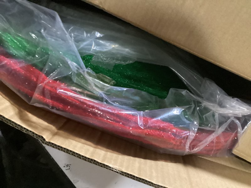 Condition photo showing New/Like New for 5ft Lighted Pop-Up Snowman, Large Outdoor Christmas Snowman Decoration with 200 LED Lights, Hat, Scarf, Multicolored Lights, for Christmas Yard and Outdoor Display (Batteries Not Included) Style 3