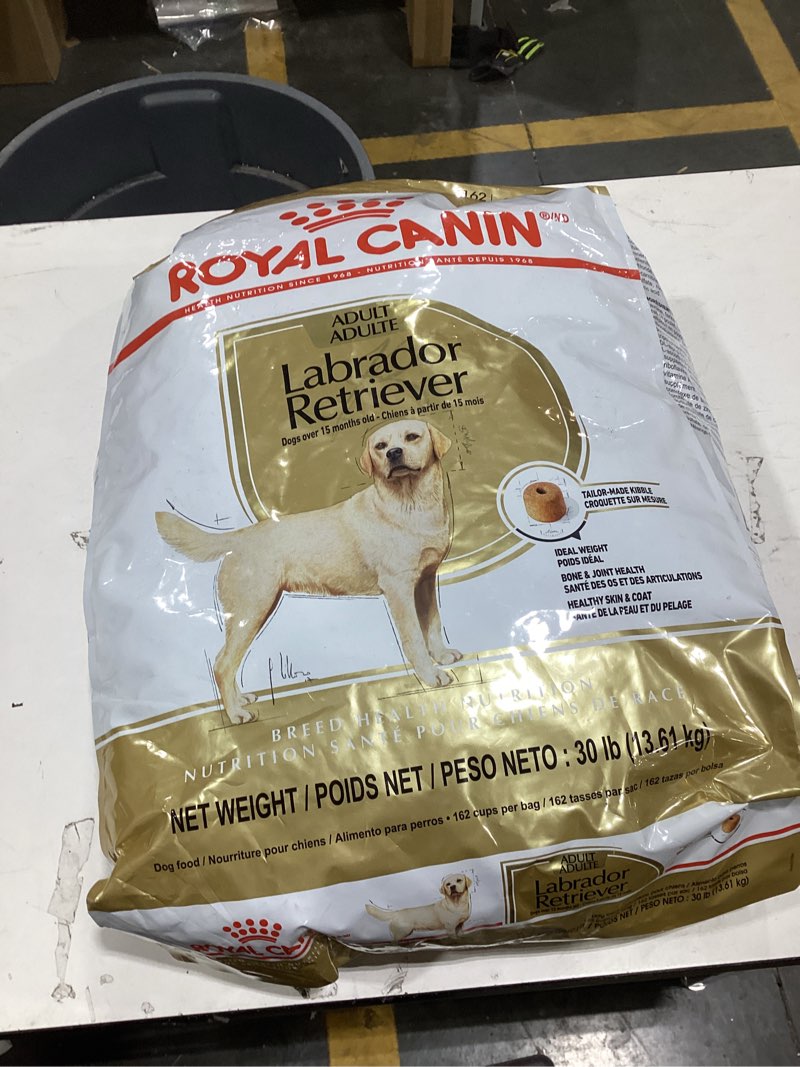 Condition photo showing New/Like New for Royal Canin Labrador Retriever Adult Dry Dog Food, 30 lb bag
