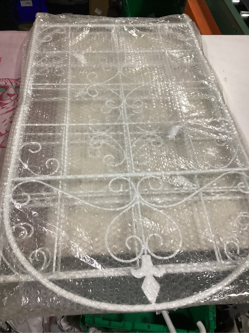 Condition photo showing New/Like New for 70.8" white metal garden trellis for climbing plants, 2 pack white 2