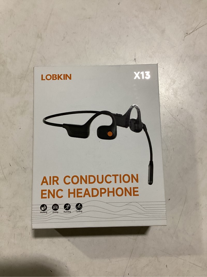 Condition photo showing New/Like New for LOBKIN Open Ear Headphones with Mic, Bluetooth Headset with Noise Cancelling Microphone and Multipoi
