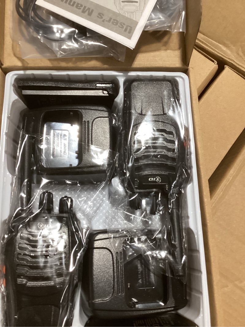 Condition photo showing New/Like New for TIDRADIO TD-V2 Walkie Talkies for Adults with Earpiece 2 Way Radios Walkie Talkies Long Range with Flashilght Two Way Radio Rechargeable for Business or Family (20 Pack) 20x (Full Kit + Earpiece)
