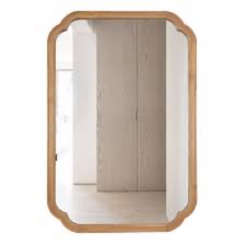 ali wood accent wall mirror for bathroom, farmhouse mirror decorative mirror 24x36