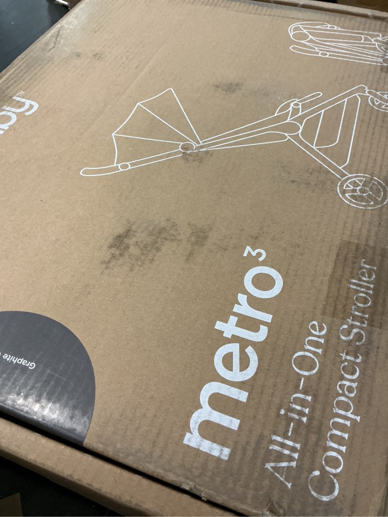 Condition photo showing Good Condition for Ergobaby Metro 3 All in One Compact Baby Stroller - Lightweight Travel Stroller - Easy One-Hand Fold for Overhead Airplane Storage (Carries up to 50 lbs) - Car Seat Compatible - Graphite Grey