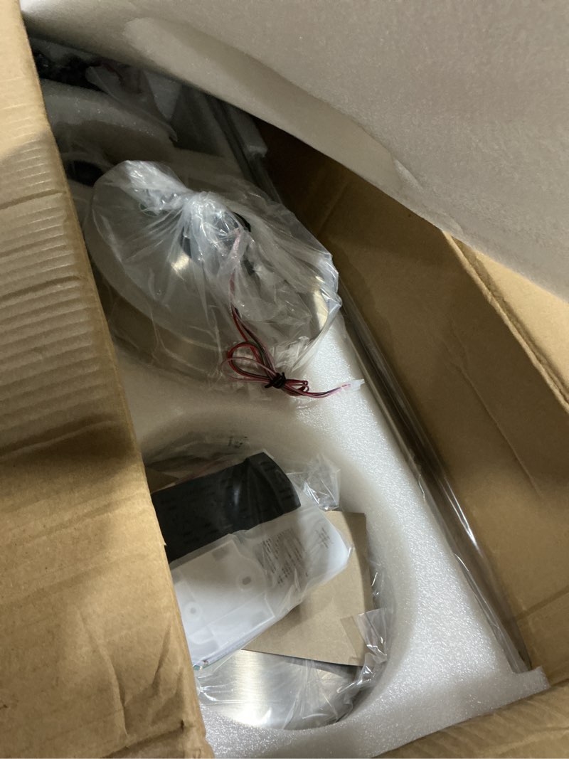 Condition photo showing Good Condition for ZMISHIBO 65 Inch Industrial DC Motor Ceiling Fan, Large Ceiling Fan with 8 Aluminum Blades, 3 Downrods, 6-Speed Remote Control, Home or Commercial Ceiling Fans for Porch/Garage/Shop, Black 65inch Black