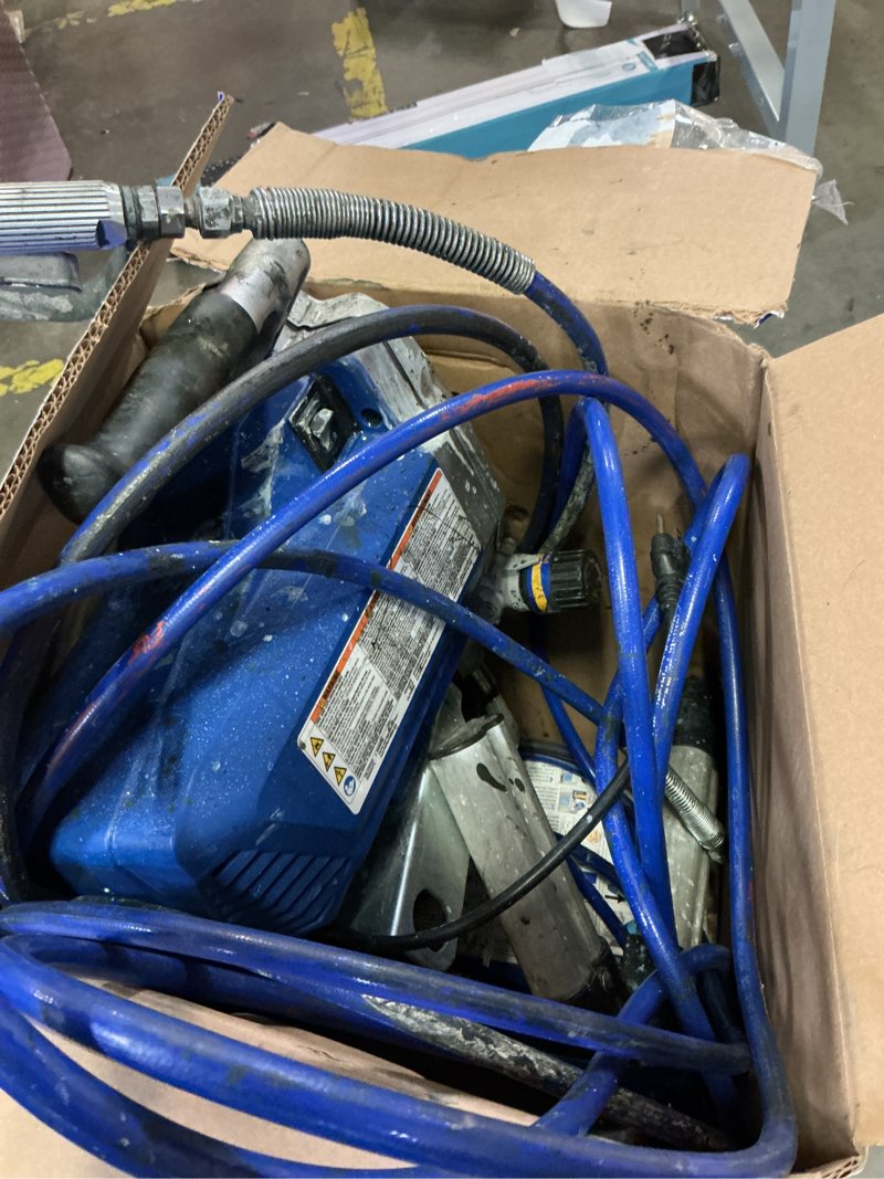 Condition photo showing As Is for graco 17g177 magnum prox17 stand paint sprayer, grey/blue magnum prox17 stand paint sprayer sprayer