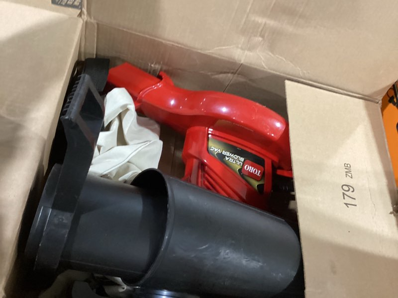 Condition photo showing Good Condition for toro 51609 ultra 12 amp variable-speed (up to 235) electric blower/vacuum with metal impeller