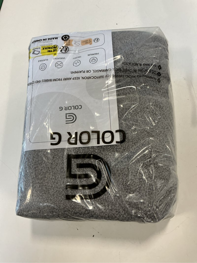 Condition photo showing New/Like New for Color&Geometry Bathroom Rugs Non Slip Washable, 24"x36" Large Grey Bath Mat Soft, Super Absorbent Sturdy Shower Mat Outside Shower Bathroom Floor Mat Dark Grey 3' x 2' (Rectangular)