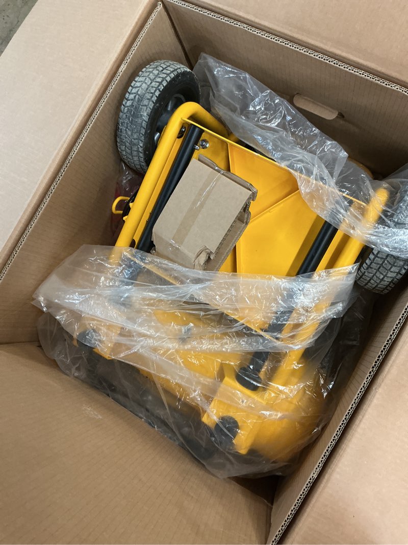 Condition photo showing As Is for dewalt xtreme quiet 2 stage 4.5-gallon portable electric 200 psi hot dog air compressor