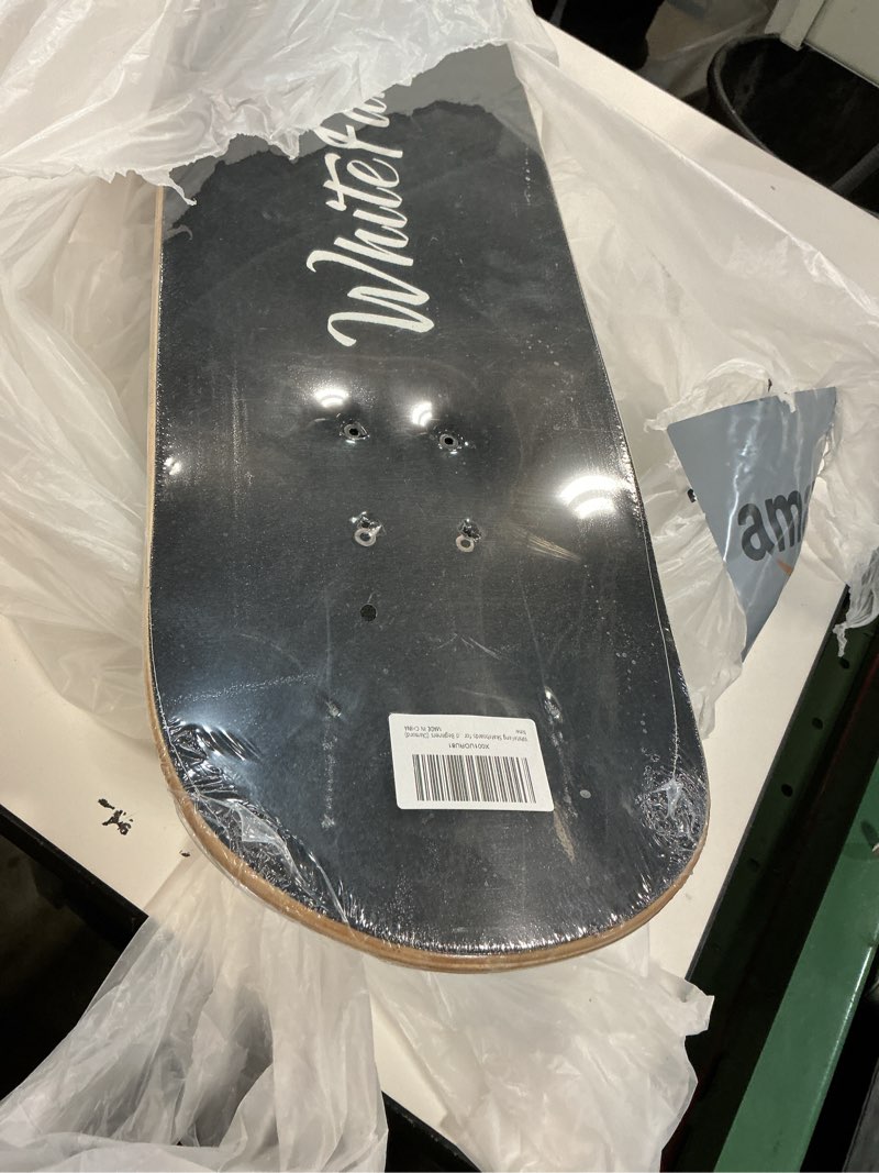 Condition photo showing As Is for WhiteFang Skateboards for Beginners, Complete Skateboard 31 x 7.88, 7 Layer Canadian Maple Double Kick Concave Standard and Tricks Skateboards for Kids and Beginners Diamond