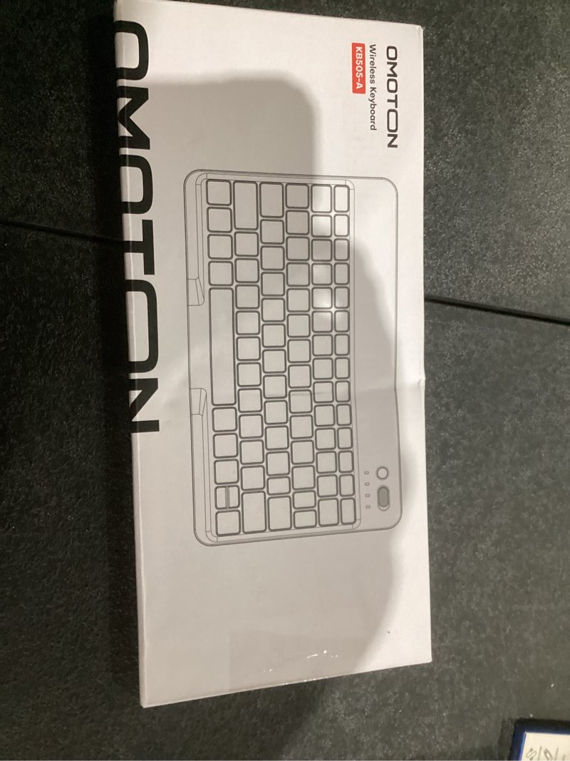 Condition photo showing Good Condition for omoton bluetooth keyboard for tablet/android/windows/ios, with 7 colors backlight rechargeable wireless mini keyboard for galaxy tab a9+ / s9 fe / s10 / s11 / a11 series etc, black