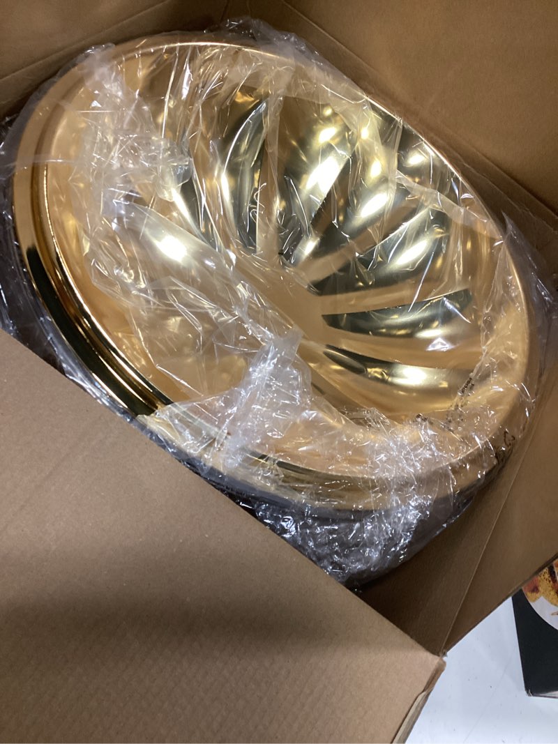Condition photo showing Good Condition for 8qt chafing dishes set for buffet gold stainless steel warmer for parties buffet for hotel weddings home gold 8l
