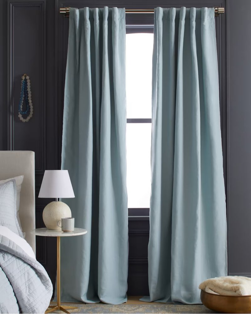 European Linen Room Darkening Curtain 48x84”