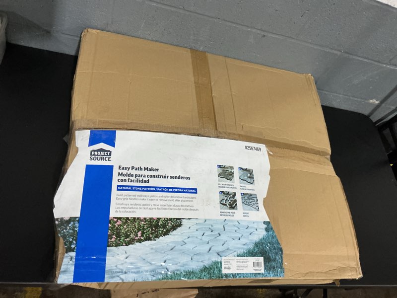 Condition photo showing As Is for project source 1.66-in x 23.23-in x 23.23-in country concrete stamp and mold