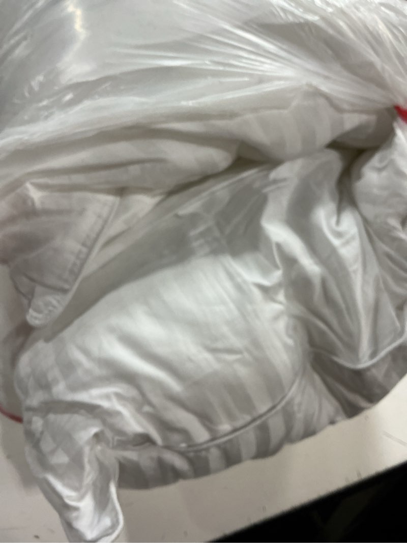 Condition photo showing Good Condition for beckham hotel collection bed pillows king size set of 2 - down alternative pillow for back, stomach or side sleepers king white