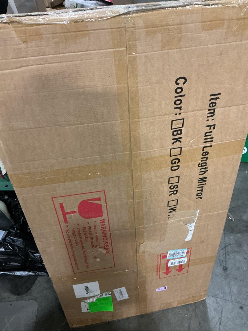 Condition photo showing New/Like New for home gym mirror, 48" x 24" - 2pcs, large full length mirror wall mounted for yoga, frameless tempered glass wall mirrors for home gym, dance studio, living room, bathroom 48"lx24"wx2pcs