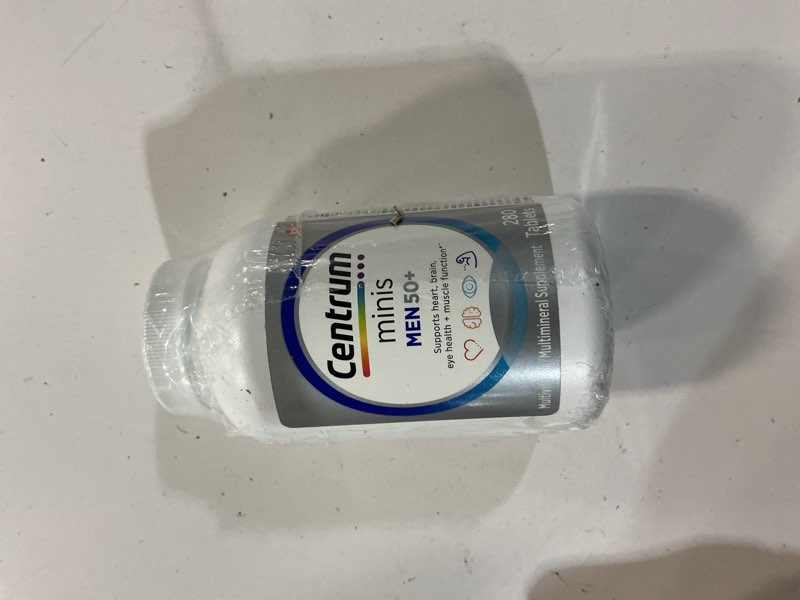 Condition photo showing New/Like New for (exp 10-2027)centrum minis silver multivitamin for men 50 plus, multivitamin/multimineral supplement, vitamin d3, b-vitamins and zinc, non-gmo ingredients, supports memory and cognition in older adults - 280 ct