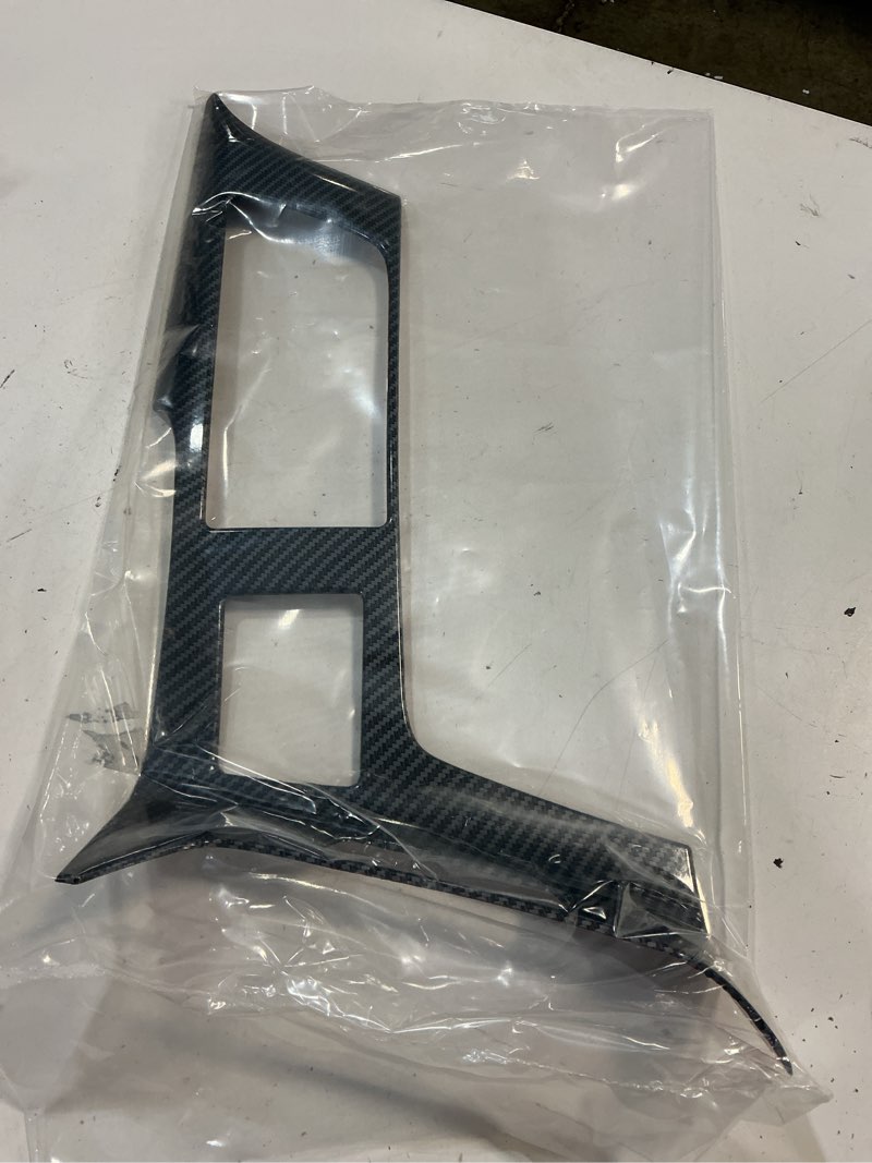 Condition photo showing Good Condition for carbon fiber look control gears panel protective cover for chevrolet corvette c7 z06 z51 zr1 stingray grand sport 2014 2015 2016 2017 2018 2019 center console shift trim interior accessories (black)