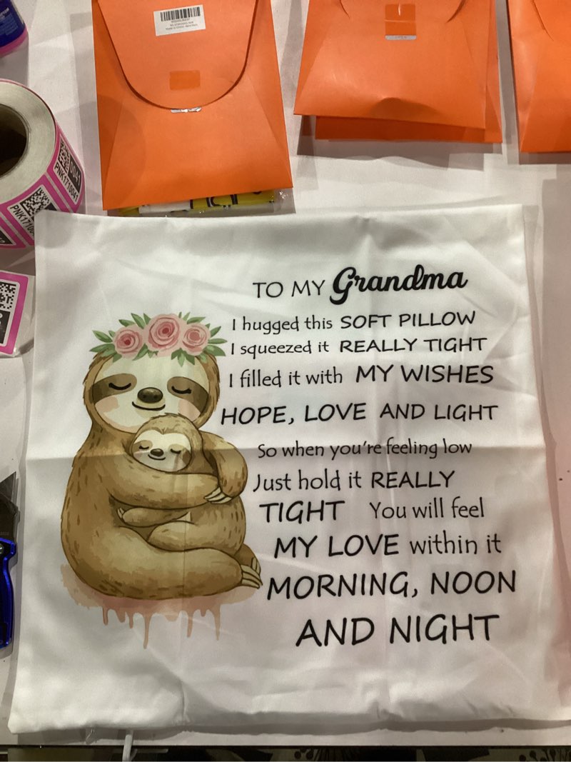 Pillow sham for grandma