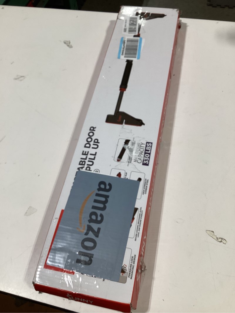 Condition photo showing Good Condition for sunny health & fitness adjustable doorway pull up bar – chin up bar for home gym training dark grey