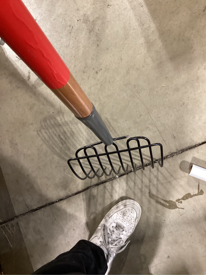 Condition photo showing As Is for craftsman 48 l wood -handle steel bedding fork