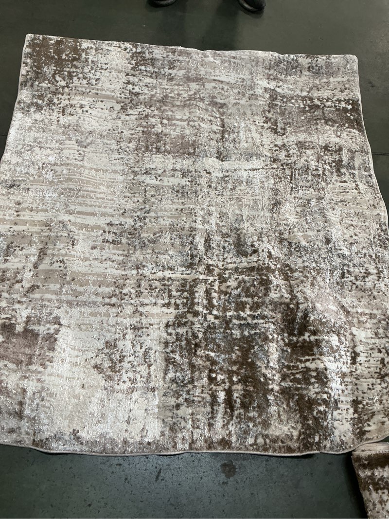 KARENPERA Area Rug Grey/L.Beige 150x213 D (5’x7’) 