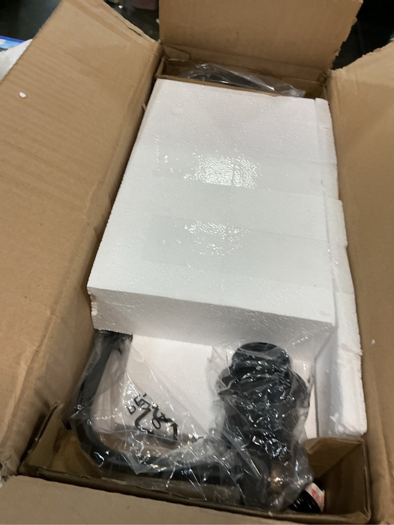 Condition photo showing Good Condition for lynnoland set of 2 industrial table lamps with usb c+a ports and outlet, black fully stepless dimmable bedside lamps, nightstand lamp with opal glass shade for reading office (2 led bulb) opal glass&matte black(base)
