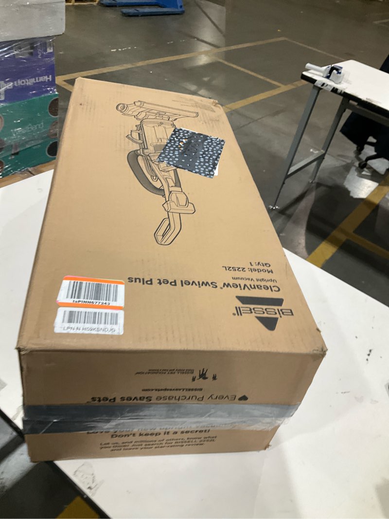 Condition photo showing As Is for Bissell 2252 CleanView Swivel Upright Bagless Vacuum with Swivel Steering, Powerful Pet Hair Pick Up, Specialized Pet Tools, Large Capacity Dirt Tank, Easy Empty Green