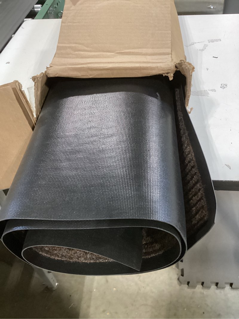 Condition photo showing Good Condition for Indoor Outdoor Door Mat, 6' x 4' Doormat for Entryway, Rubber Backing Non Slip Front Door Mat Outside Entrance, Super Absorbent Commercial Floor Mat for Home Office, Black