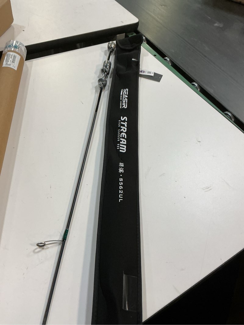 Condition photo showing As Is for SEASIR Stream Fishing Rod, Ultralight Spinning Rod Travel Bait Casting Rod, 2 Piece, Fuji A O Ring G